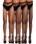 Pack 4 collants résille