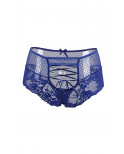 Tanga sexy bleu à laçage