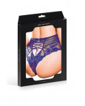 Tanga sexy bleu à laçage