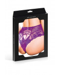 Tanga sexy pourpre à laçage