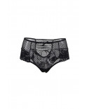 Tanga sexy noir à laçage