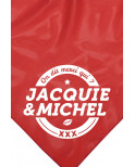 Bandana rouge Jacquie & Michel