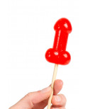 Présentoir de 40 sucettes pénis à la cerise avec effet chauffant épicé