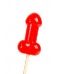 Présentoir de 40 sucettes pénis à la cerise avec effet chauffant épicé
