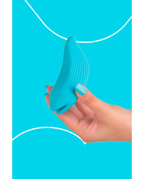 Mini vibro rechargeable DelightfulWave bleu - FairyGasm