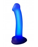 Dildo lumineux violet - Strap-On-Me
