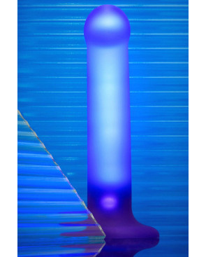 Dildo lumineux violet - Strap-On-Me