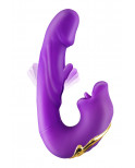 Vibromasseur rabbit 3-en-1 Kissy violet - Yoba