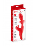 Vibromasseur rabbit 3-en-1 Joyfully rouge - Yoba