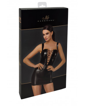Mini robe lacée Vixen F363 - Noir Handmade