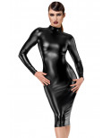 Robe fuseau Crystal F371 - Noir Handmade