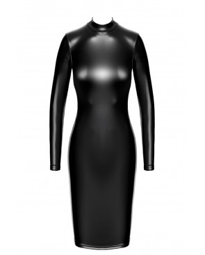 Robe fuseau Crystal F371 - Noir Handmade