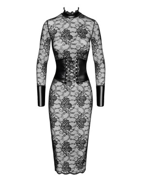 Robe corset Noirelle F375 - Noir Handmade