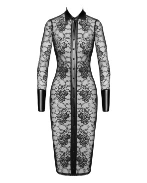 Robe fourreau Noirelle F376 - Noir Handmade