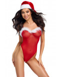 Ensemble body et bonnet de noel - Cottelli Lingerie