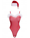Ensemble body et bonnet de noel - Cottelli Lingerie