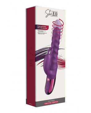 Vibro Swirl Rabbit Thrusting Vibrator - She.E.O