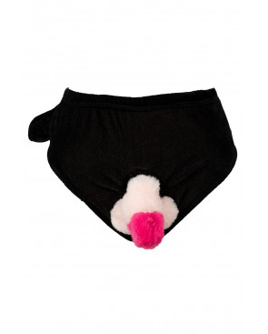 Slip avec pénis en peluche mobile