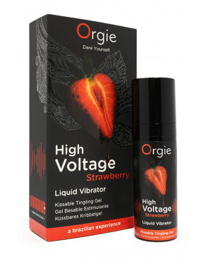 Gel d'excitation High Voltage Liquid Vibrator Fraise - Orgie