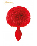 Plug queue de lapin - rouge