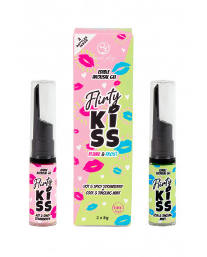 Pack 2 gels pour sexe oral Flirty Kiss - Secret Play