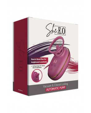 Pompe clitoridienne avec léchage et vibrations - She.E.O