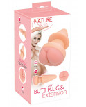 Extension de pénis + plug anal - Nature Skin