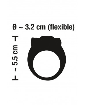 Anneau de pénis vibrant en silicone - Sweet Smile