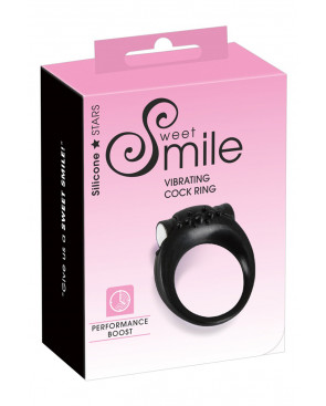 Anneau de pénis vibrant en silicone - Sweet Smile
