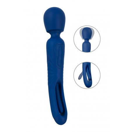 Vibro Wand réversible avec langue vibrante - Sweet Smile