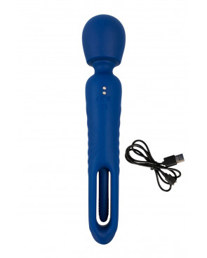 Vibro Wand réversible avec langue vibrante - Sweet Smile