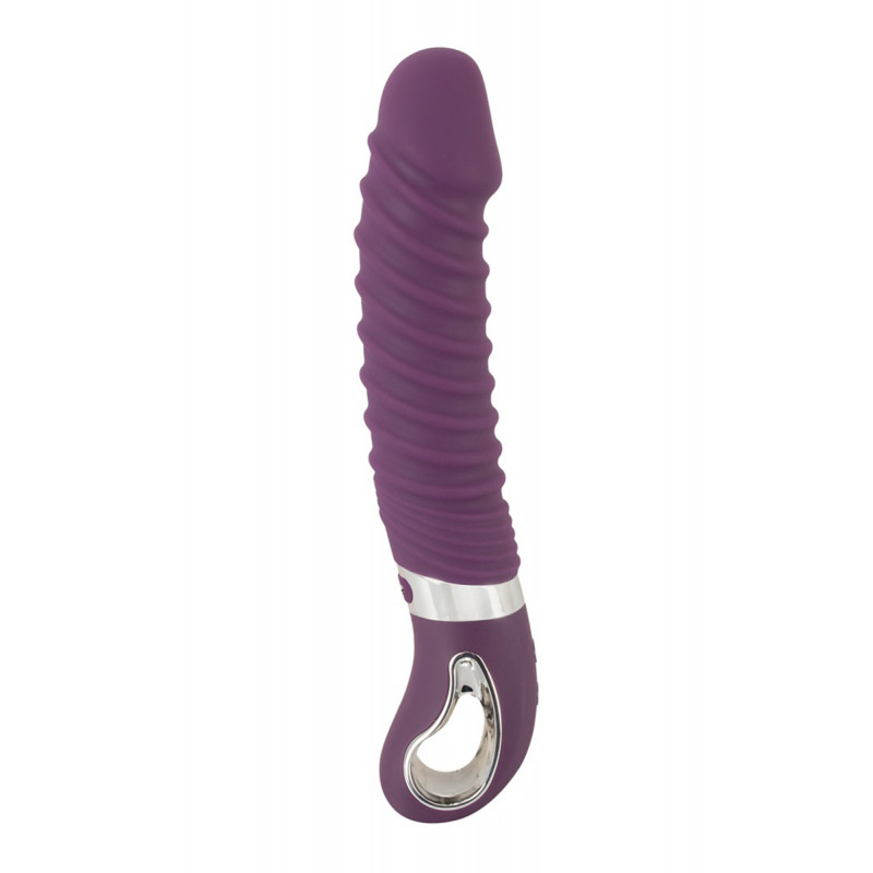 Vibro chauffant rechargeable 23,5 x 4,1 cm - Sweet Smile