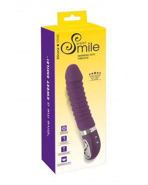 Vibro chauffant rechargeable 23,5 x 4,1 cm - Sweet Smile
