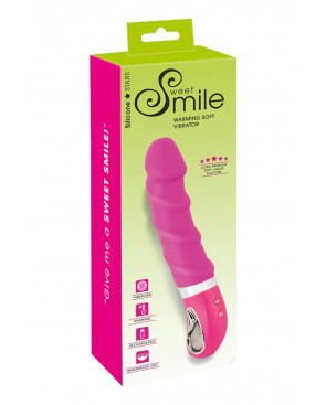 Vibro chauffant rechargeable 22,8 x 4 cm - Sweet Smile