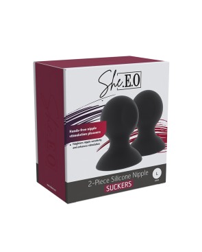 Suceurs de mamelons en silicone  taille L - She.E.O