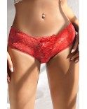 Culotte ouverte dentelle O Rouge - Litolu Lingerie