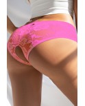 Culotte ouverte dentelle O Rose - Litolu Lingerie