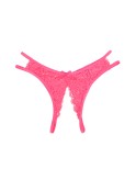 String ouvert dentelle Rose - Litolu Lingerie