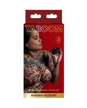Set 2 bougies rose Bondage - Taboom