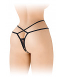 String ouvert Mylene - noir