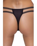 String ouvert Rio noir en dentelle - Cottelli LINGERIE