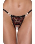 String dentelle ouvert bicolore - Cottelli LINGERIE