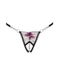 String ouvert Fleur brodée - Cottelli LINGERIE