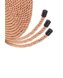 Coffret 3 cordes de bondage Premium - Rosy Gold
