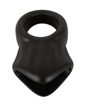 Cock Ring avec Ball Stretcher liquid silicone - Erecto 