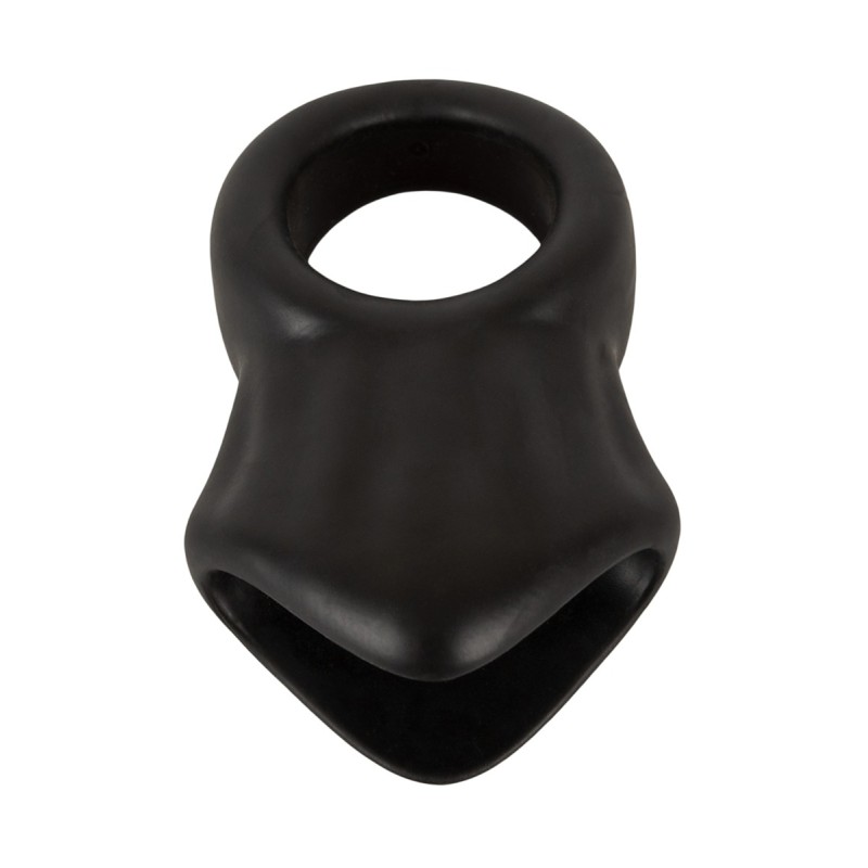 Cock Ring avec Ball Stretcher liquid silicone - Erecto