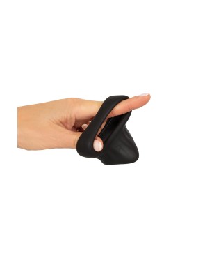 Cock Ring avec Ball Stretcher liquid silicone - Erecto 