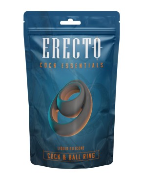 Double Cock & Ball Ring liquid silicone - Erecto