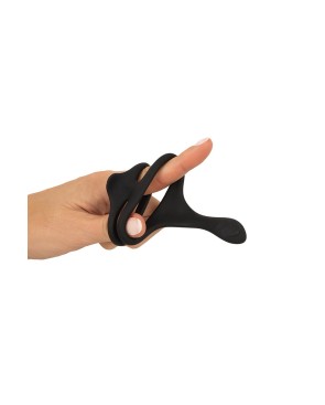 Cock & Ball Ring liquid silicone avec écarteur de périnée - Erecto