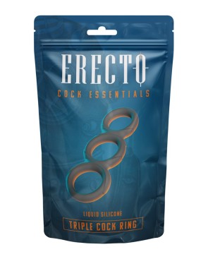 Triple Cock Ring liquid silicone - Erecto